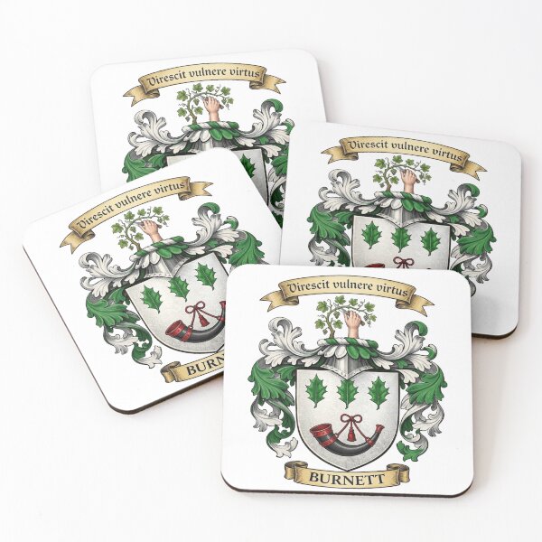 Item preview, The Burnett Family Coat of Arms designed and sold by BagTown Clans.