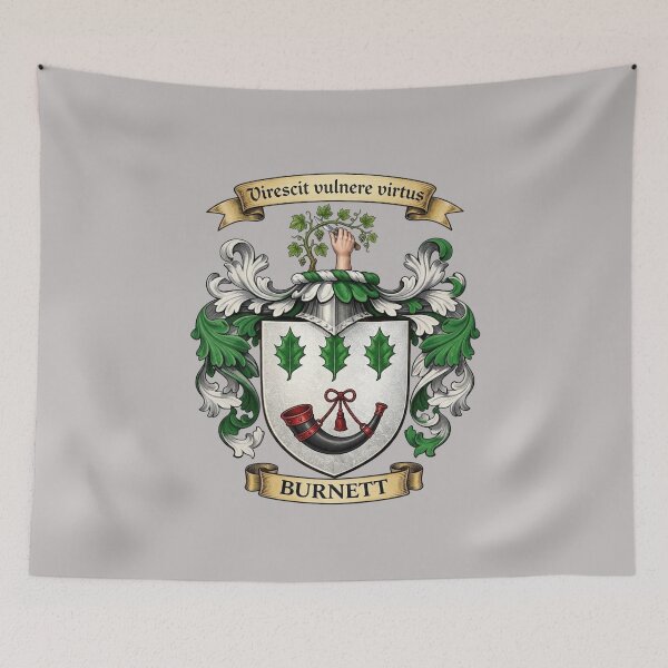 Item preview, The Burnett Family Coat of Arms designed and sold by BagTown Clans.