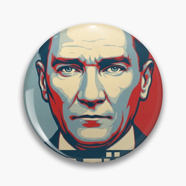 Item preview, Mustafa Kemal Atatürk  Hope Style Retro Poster Art  designed and sold by Anya Byron.