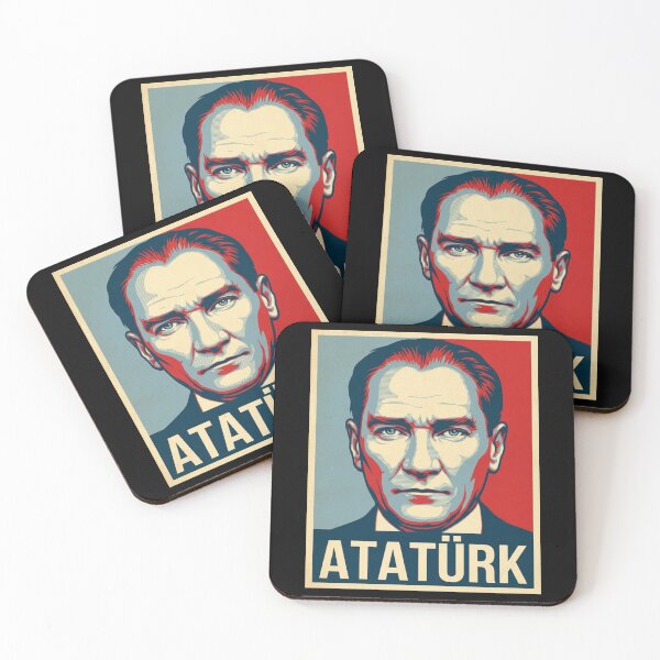 Item preview, Mustafa Kemal Atatürk  Hope Style Retro Poster Art  designed and sold by Anya Byron.