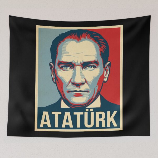 Item preview, Mustafa Kemal Atatürk  Hope Style Retro Poster Art  designed and sold by Anya Byron.