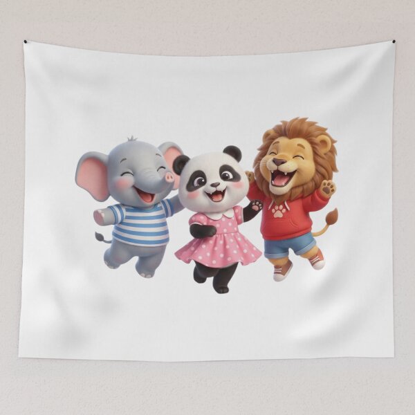 Item preview, Elephants, pandas, and lions. designed and sold by PP&RAINBOW SHOP.