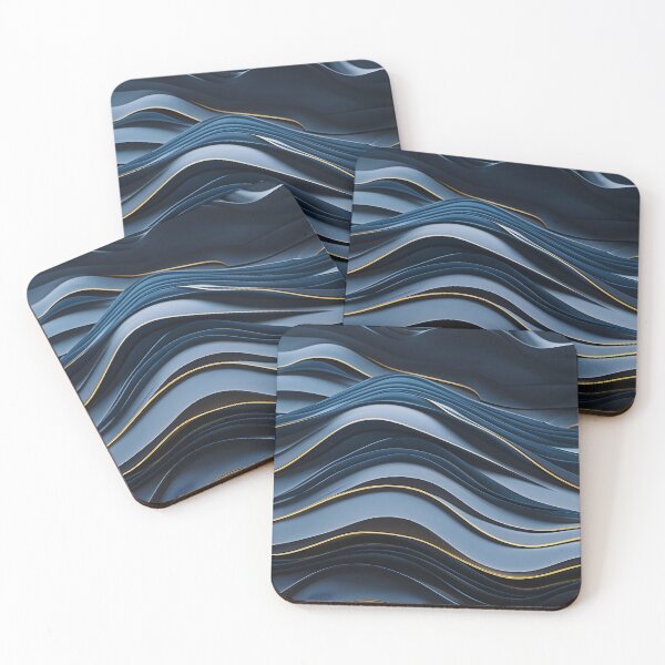 Item preview, 3D Illusion Layered Topography: Blue Gold Edition designed and sold by NK-Studios .