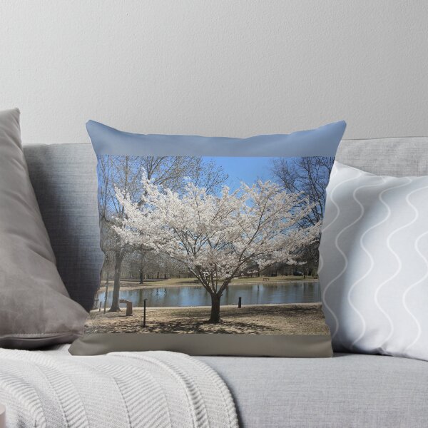 Item preview, Spring White Blossoms by the Pond designed and sold by Blossom-Breeze.