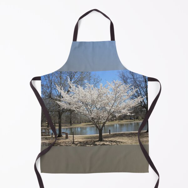 Item preview, Spring White Blossoms by the Pond designed and sold by Blossom-Breeze.