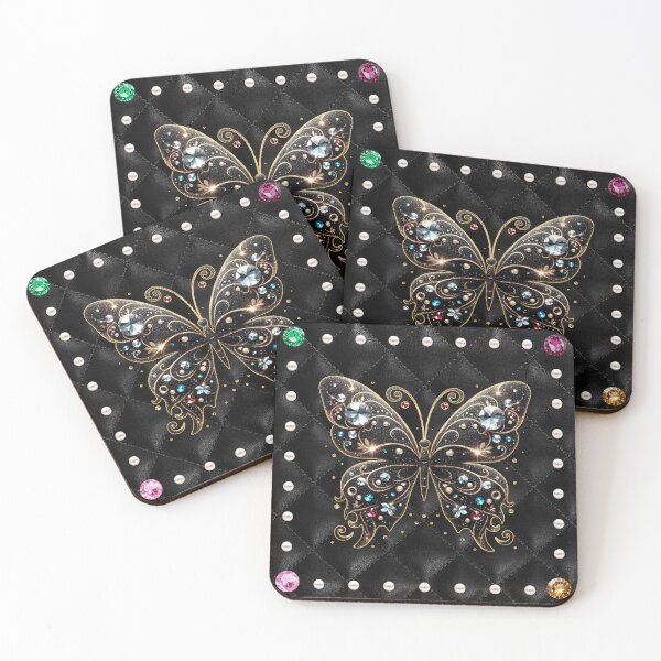 Item preview, Bejeweled Filigree Butterfly – Pearl & Gemstone Elegant Design designed and sold by BbCherryT.