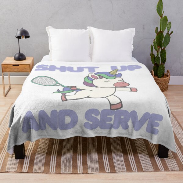 Item preview, Unicorn playing tennis  designed and sold by TaraPen.