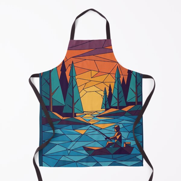 Item preview, Gone Fishing to South Baja Geometric Abstract Art designed and sold by Monocromo Shop.