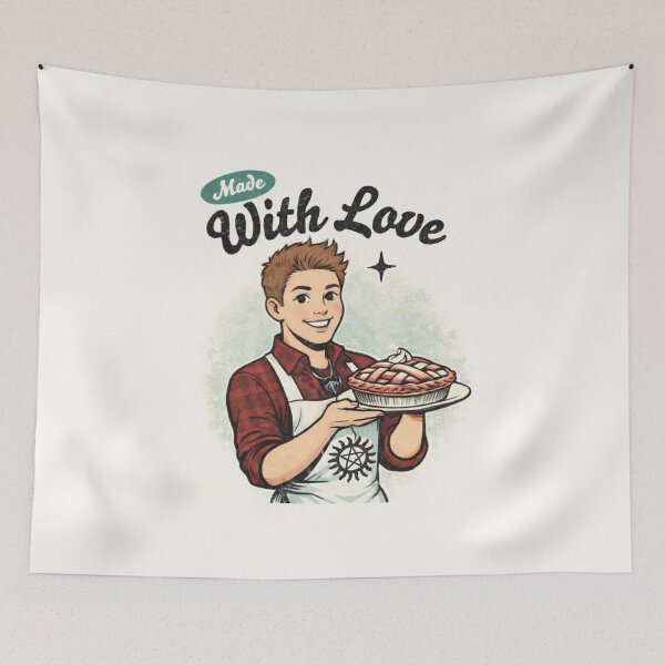 Item preview, Dean Winchester Retro “Made With Love” Pie Supernatural  designed and sold by Reyxava.