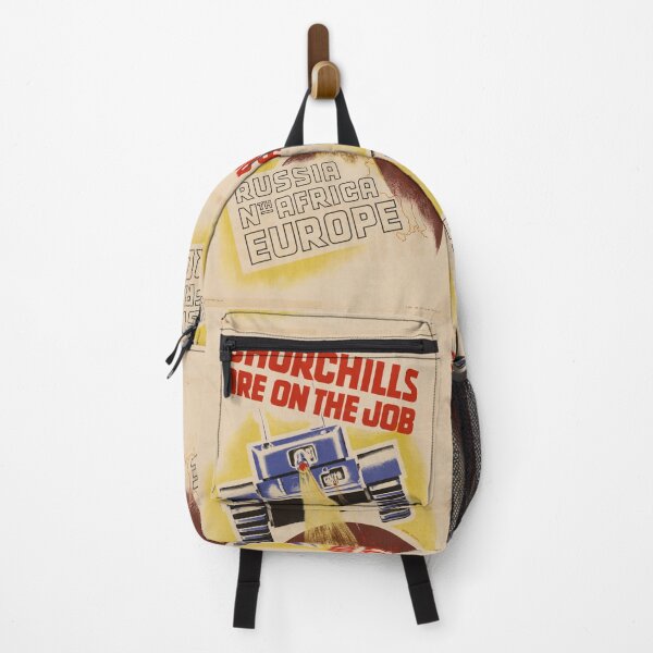 Item preview, Vintage World War II Poster - "Churchills Are On The Job" Military Tank designed and sold by Hipatye26.