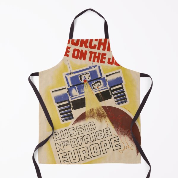 Item preview, Vintage World War II Poster - "Churchills Are On The Job" Military Tank designed and sold by Hipatye26.