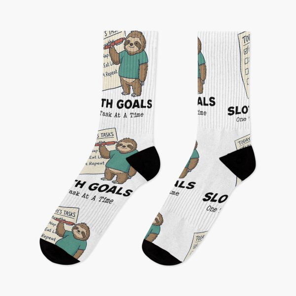 Item preview, One Task At A Time Funny Sloth Checklist designed and sold by Got2BSnazzy.