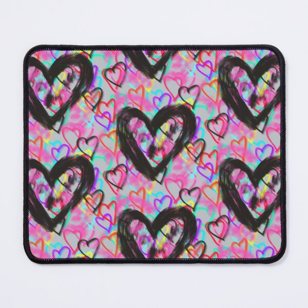Item preview, Neon Graffiti Hearts-Colorful Street Love Pattern designed and sold by Katnoirart.
