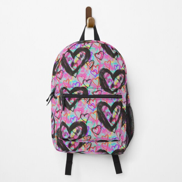 Item preview, Neon Graffiti Hearts-Colorful Street Love Pattern designed and sold by Katnoirart.