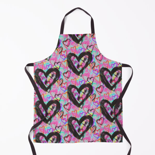 Item preview, Neon Graffiti Hearts-Colorful Street Love Pattern designed and sold by Katnoirart.