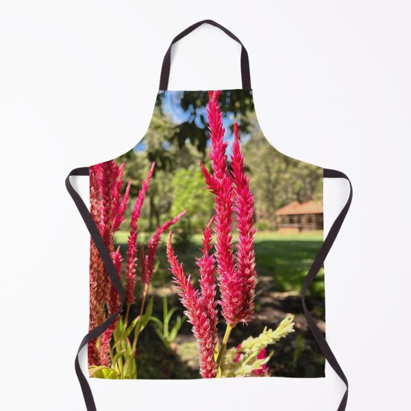 Item preview, Vibrant Red Celosia Flower Spikes in Garden Sunlight designed and sold by Be Captured by Brittany Emma.