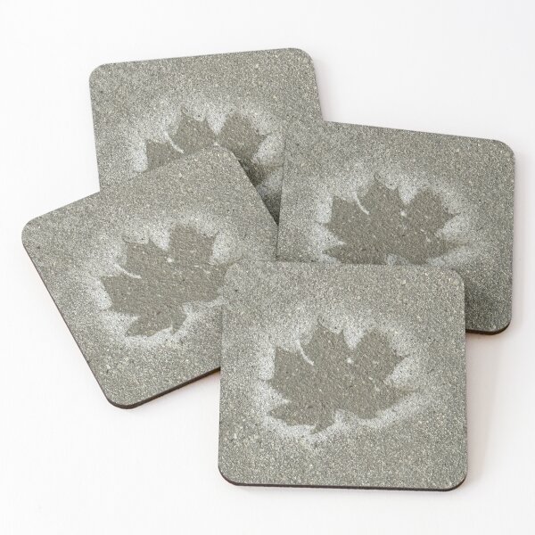 Item preview, Leaf Imprint in Concrete – Urban Nature Photography designed and sold by aadventures.