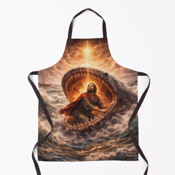 Item preview, Jonah and the Great Fish – Biblical Art of Faith and Mercy designed and sold by Bigornia.