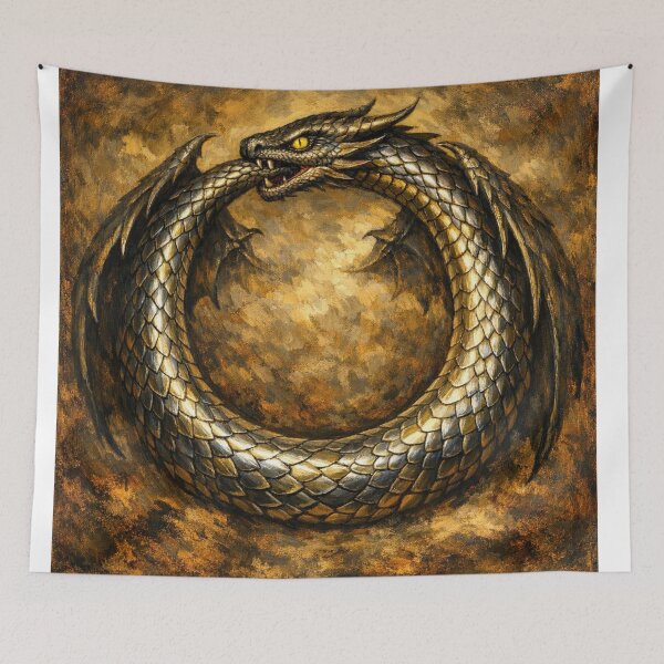 Item preview, Ouroboros The Coiled Eternal  designed and sold by TinCatOutPost.