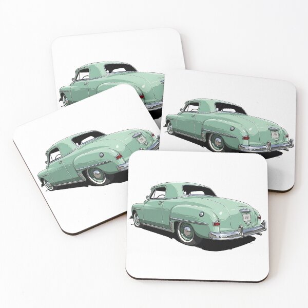 Item preview, 1951 Plymouth Concord Coupe – Retro Minimalist Automotive Art designed and sold by Automotive Art by Greg.