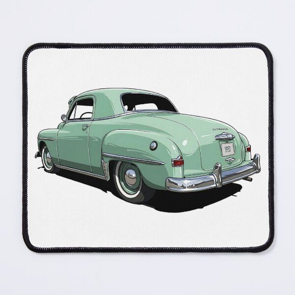 Item preview, 1951 Plymouth Concord Coupe – Retro Minimalist Automotive Art designed and sold by Automotive Art by Greg.
