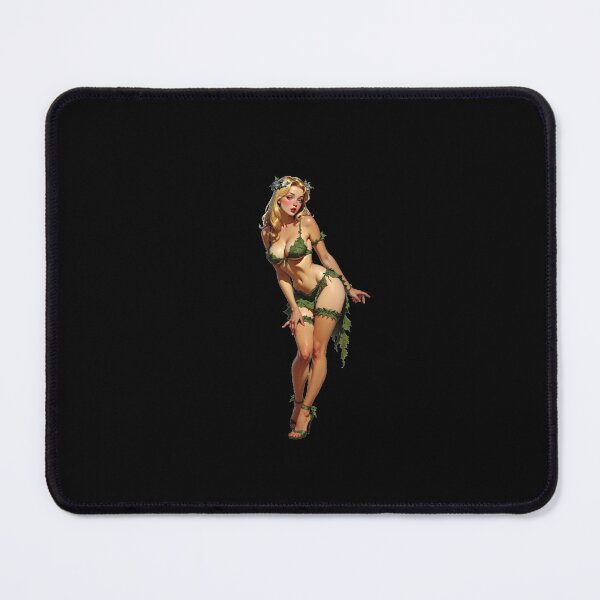Item preview, Seductive Forest Nymph Pin-Up Sticker – Leafy Temptress Vinyl Decal designed and sold by Obscure Caliber.