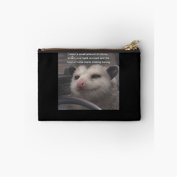 Item preview, Raccoon When Money Enters My Bank Account Funny Meme designed and sold by markbauch.