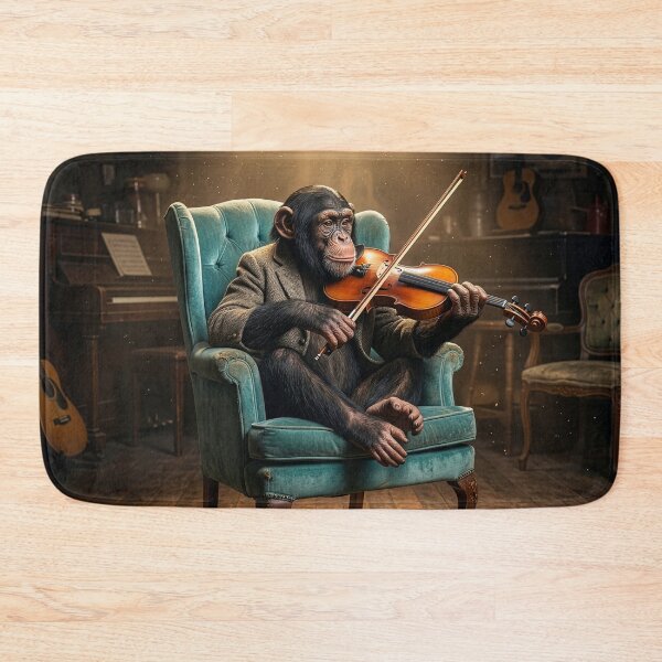 Item preview, Chimpanzee Coaxes Notes Out of His Violin designed and sold by Tridentulus.