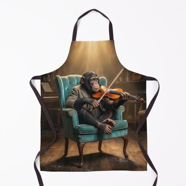Item preview, Chimpanzee Coaxes Notes Out of His Violin designed and sold by Tridentulus.