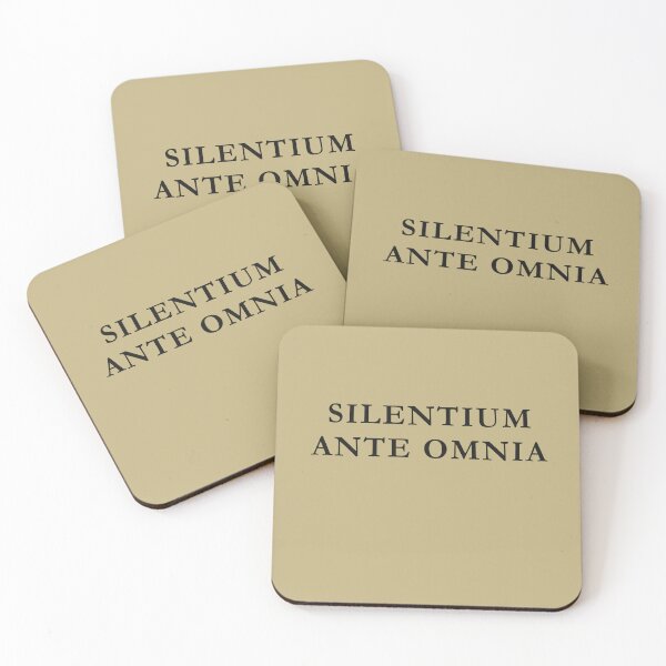 Item preview, Silentium Ante Omnia Latin Dark Academia Minimalist Design designed and sold by semenol.