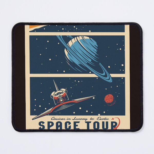 Item preview, Retro Space Tourism Poster - "Space Tour" Luxury Cruises designed and sold by Hipatye26.