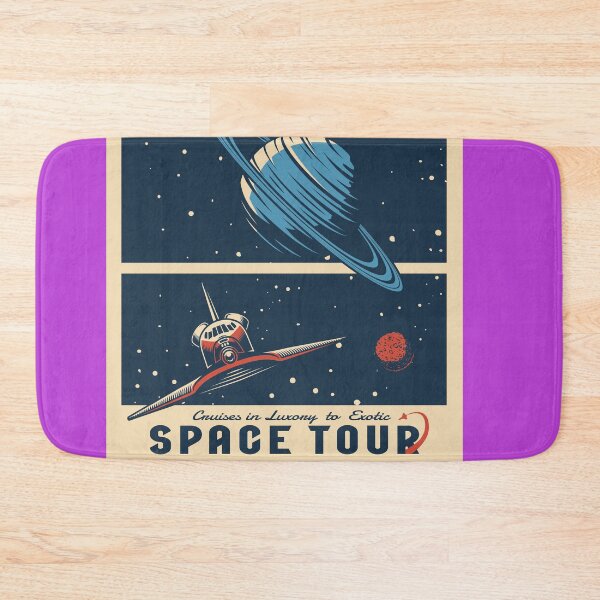 Item preview, Retro Space Tourism Poster - "Space Tour" Luxury Cruises designed and sold by Hipatye26.