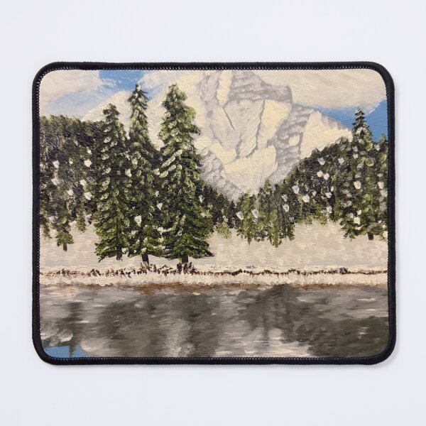 Item preview, Banff Mountain Reflections Oil Painting designed and sold by Krista-Joan-Art.