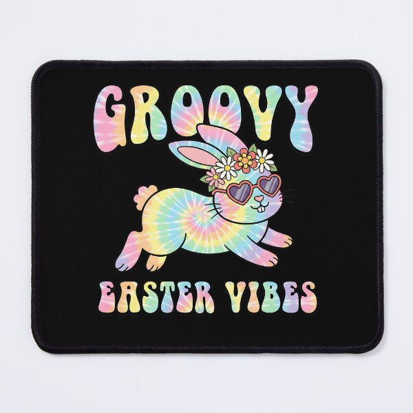Item preview, Groovy Easter Vibes Tie Dye Bunny designed and sold by KroghDs.