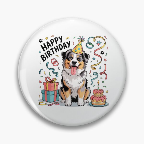 Item preview, Australian Shepherd Birthday designed and sold by TheAnimalZ00.