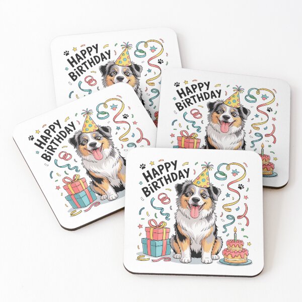 Item preview, Australian Shepherd Birthday designed and sold by TheAnimalZ00.