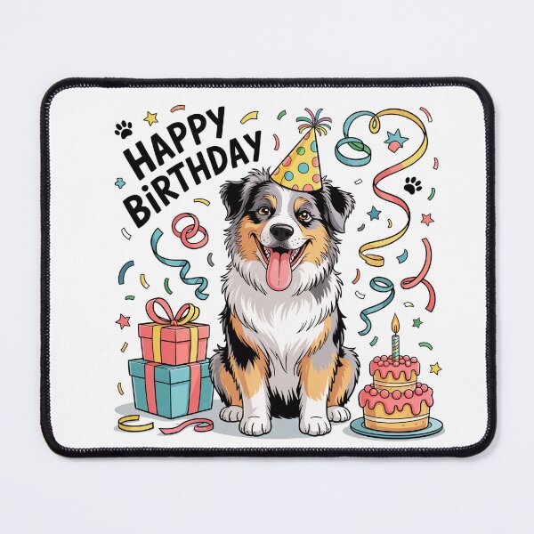Item preview, Australian Shepherd Birthday designed and sold by TheAnimalZ00.