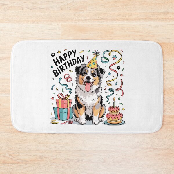 Item preview, Australian Shepherd Birthday designed and sold by TheAnimalZ00.