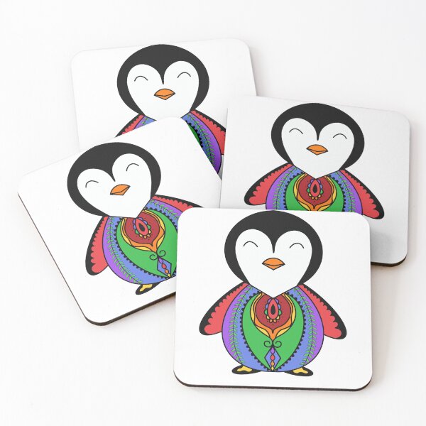 Item preview, Penguin of Many Colors designed and sold by AnissaCreations.