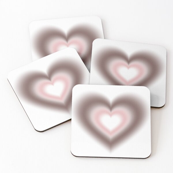 Item preview, Light red and dark red blurry hearts designed and sold by serenebookworm.