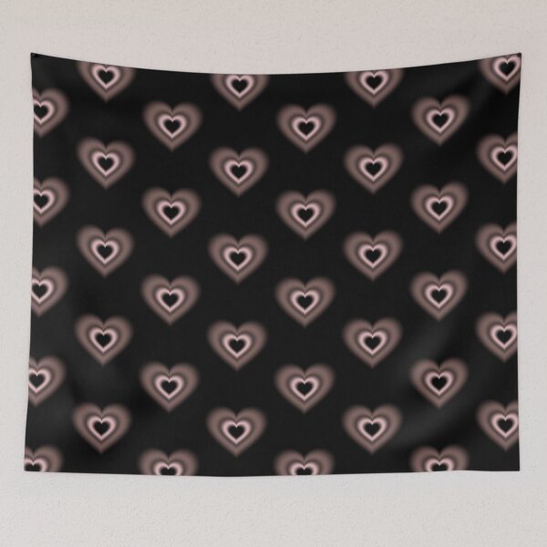 Item preview, Light red and dark red blurry hearts designed and sold by serenebookworm.
