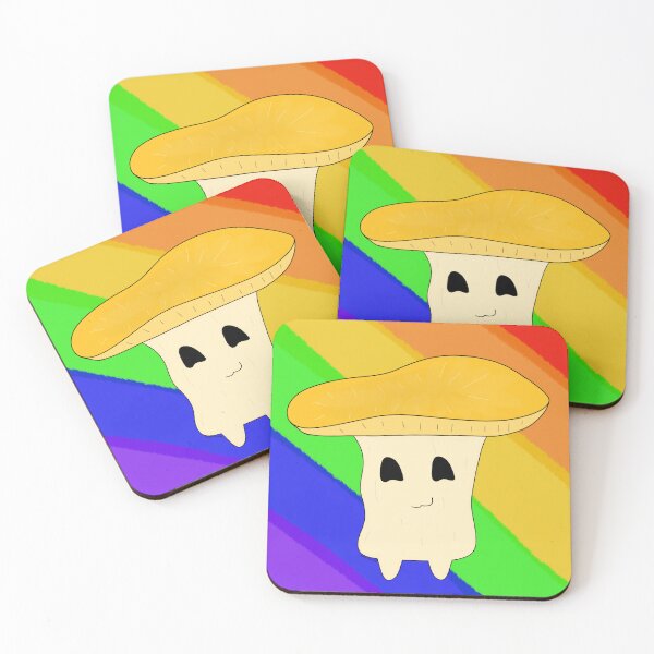 Item preview, Yellow Mushy Pal Rainbow Background designed and sold by KozysCreations.
