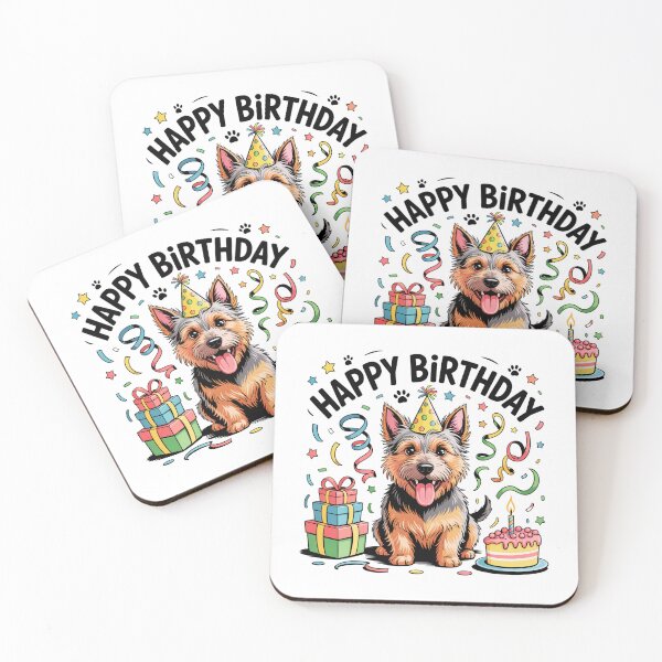 Aperçu de l'œuvre Anniversaire d'un Australian Terrier créée et vendue par TheAnimalZ00.