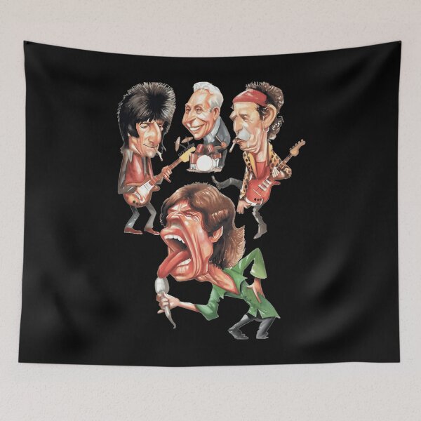 Item preview, The RollingStones Band cartoon designed and sold by DeXigns.