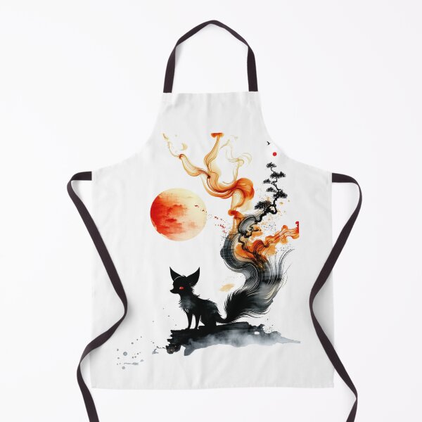 Item preview, Nine-tailed fox juvenile and Moon designed and sold by カイトラボ.
