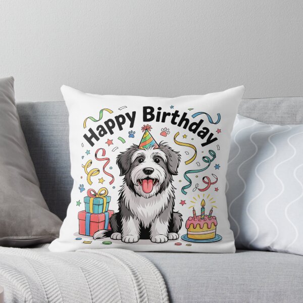 Item preview, Bearded Collie Birthday designed and sold by TheAnimalZ00.
