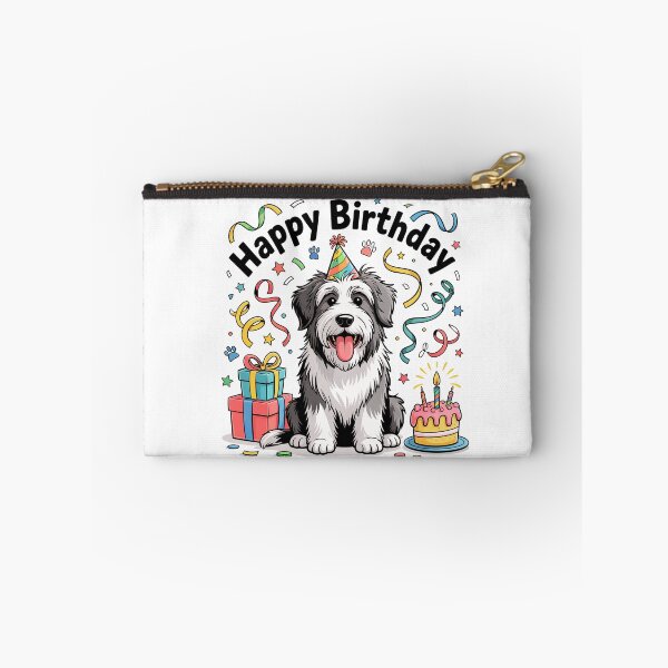 Item preview, Bearded Collie Birthday designed and sold by TheAnimalZ00.