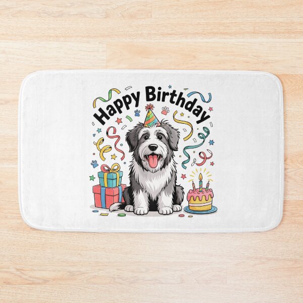 Item preview, Bearded Collie Birthday designed and sold by TheAnimalZ00.
