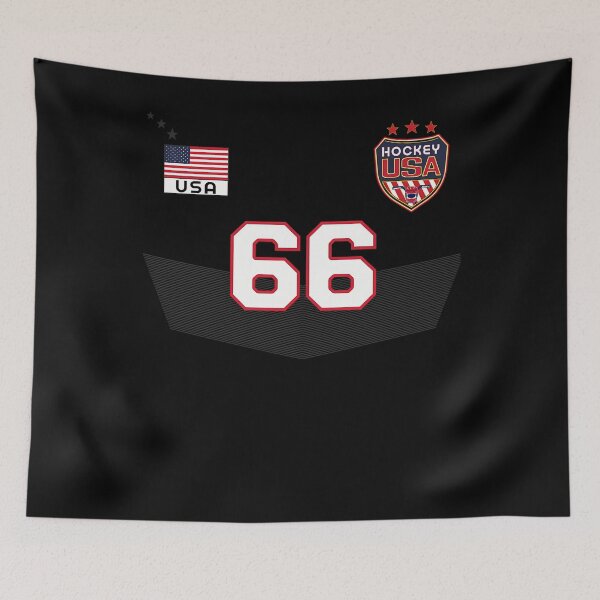 Item preview, Usa National Ice Hockey Jersey Uniform Number 66 designed and sold by BuyGoodStuff.