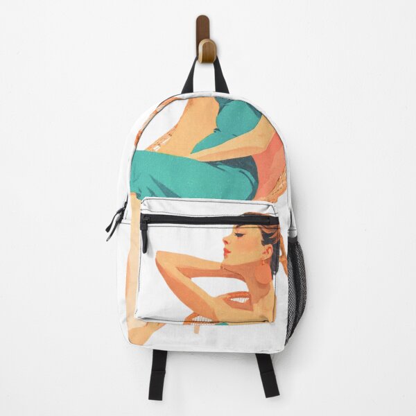 Item preview, MCM Lounge Pin-up - Minimalist Gouache Sticker Design designed and sold by SunPeachRetro.